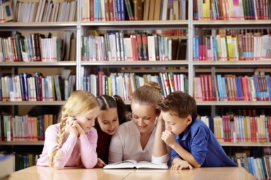 de Bibliotheek op school